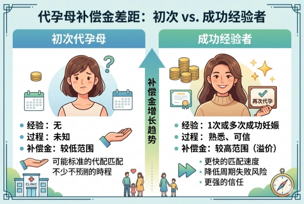 代孕母亲的差距